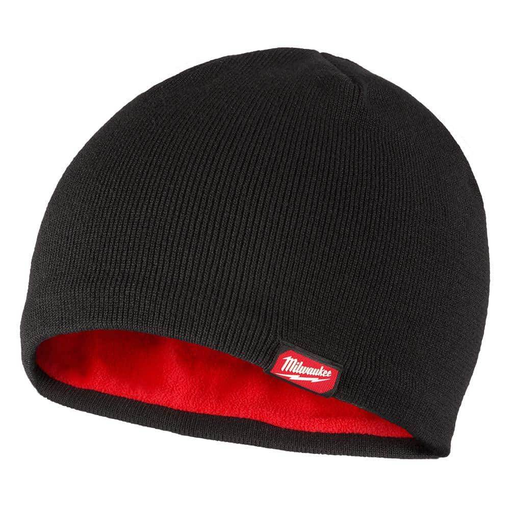 Milwaukee Men'S Black Fleece-Lined Beanie Cap