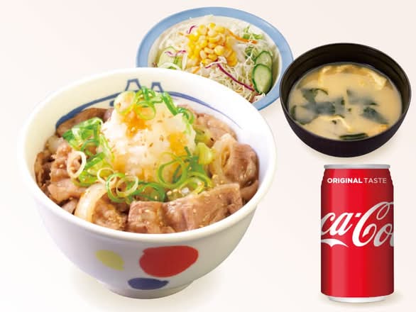 鬼おろし牛めし並盛 生野菜コーラセット