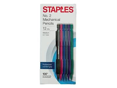 Staples No.2 Mechanical Pencil (0.7mm medium/assorted)