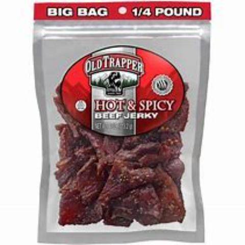 Old Trapper Hot & Spicy Beef Jerky 4oz