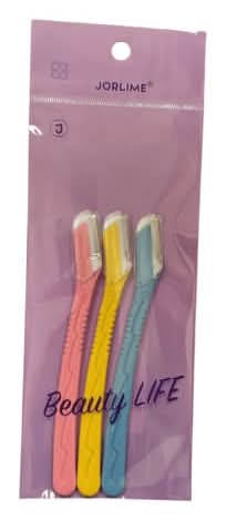 安全修眉刀(短)3入#4712765034782