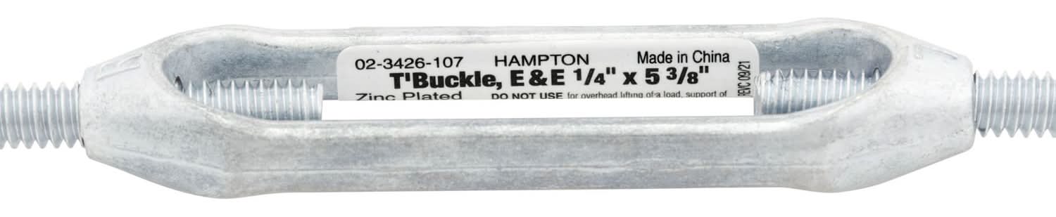 Hampton Zinc-Plated Aluminum/Steel Turnbuckle 160 Lb