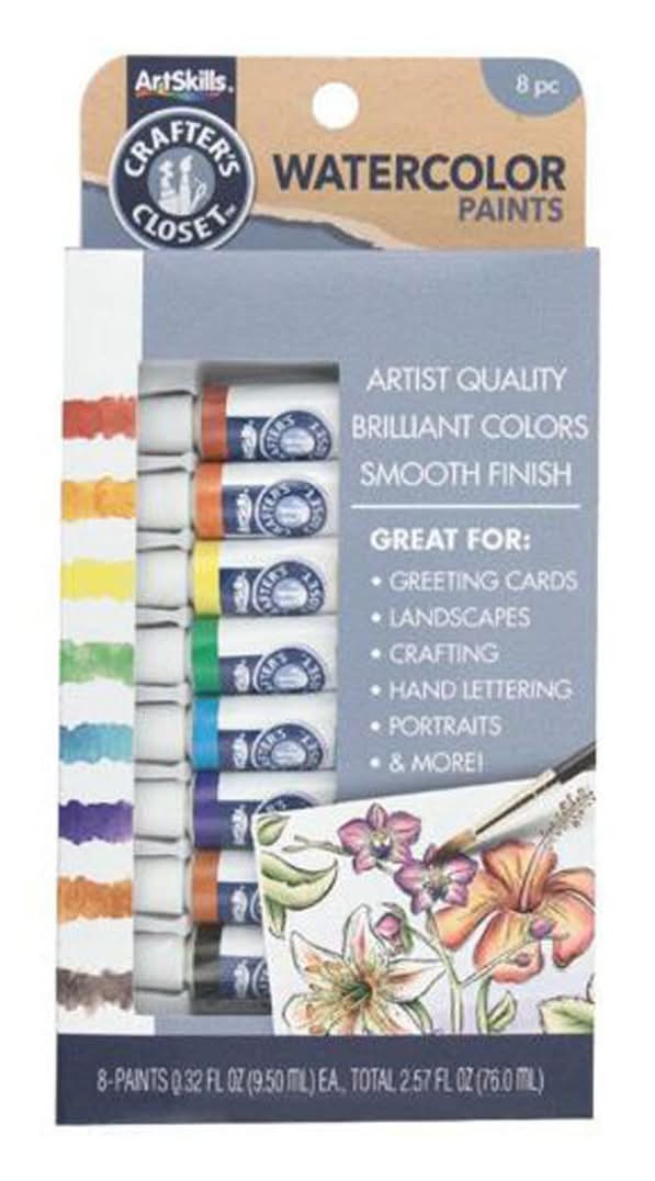 Artskills Crafter'S Closet Watercolor Paints 8 Pc