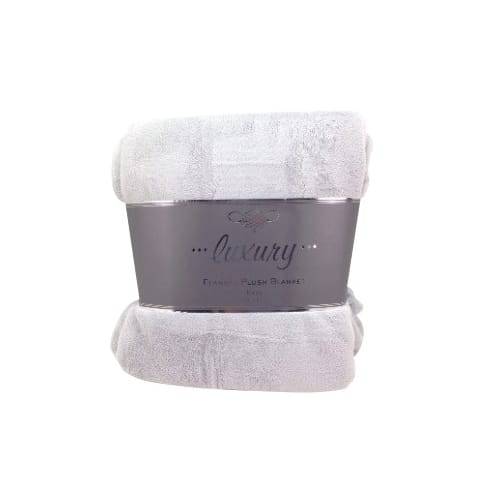 Crest Mills Luxury King Size Flannel Plush Blanket (1 ct)