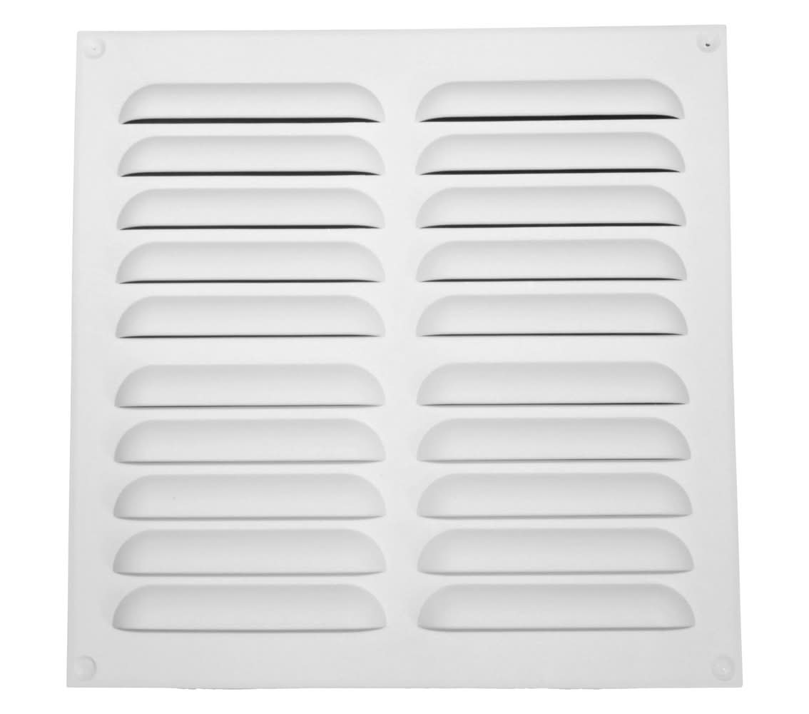 Celosía plana plástico 20x20 cm blanco