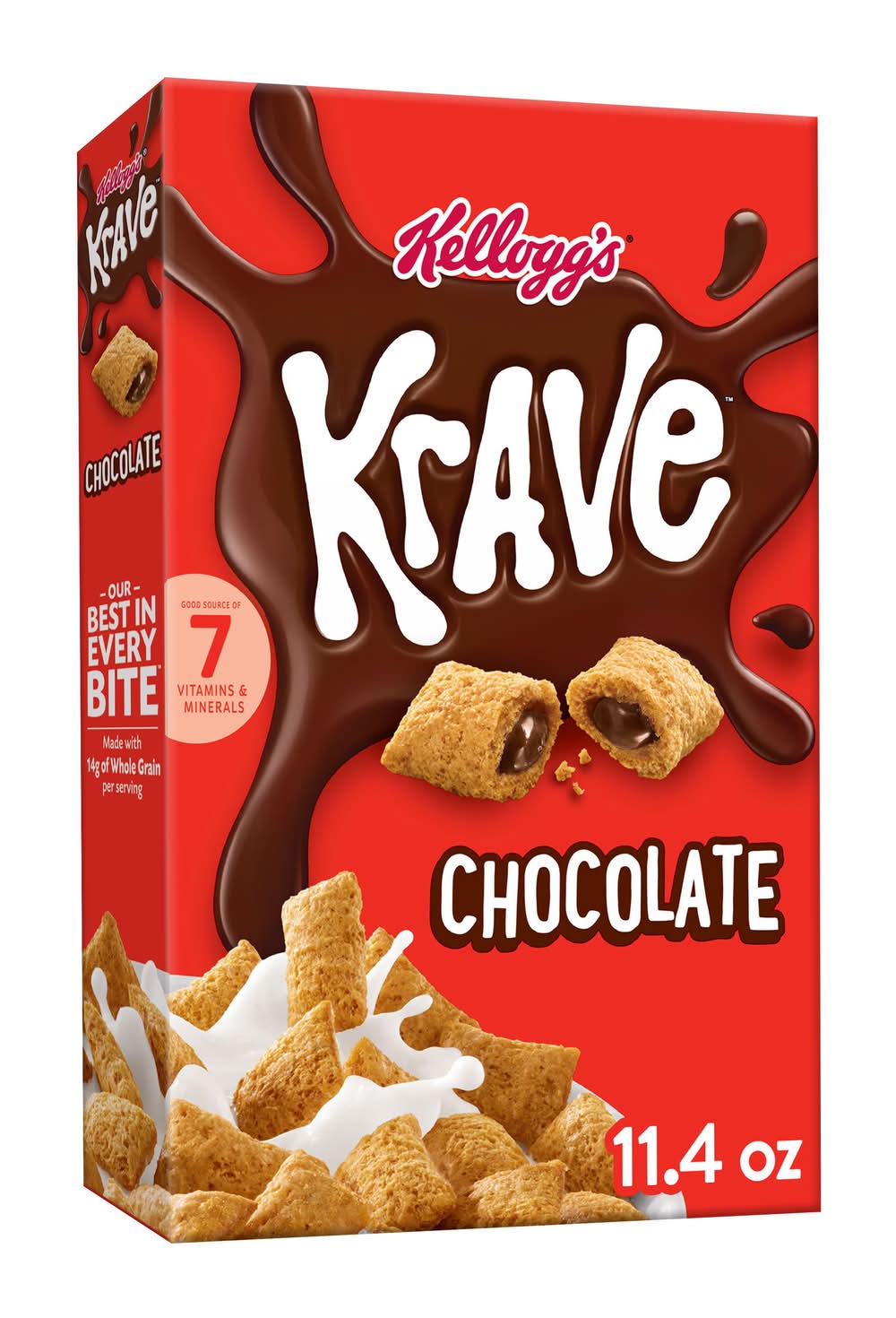 Krave Breakfast Cold Cereal, Chocolate (11.4 oz)