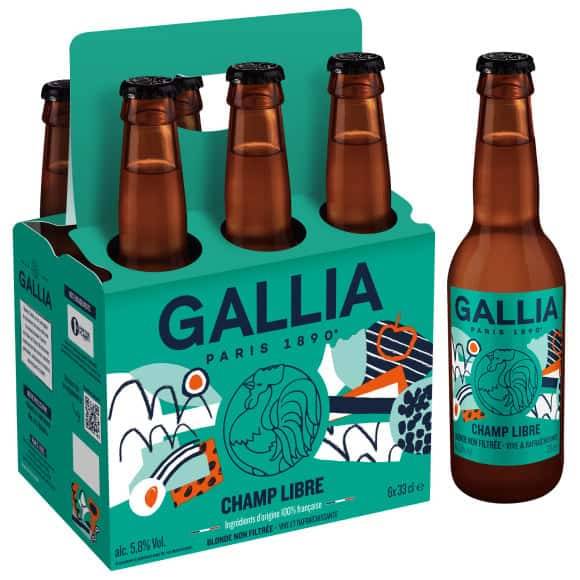 Gallia - Bière blonde (6 x 330ml)