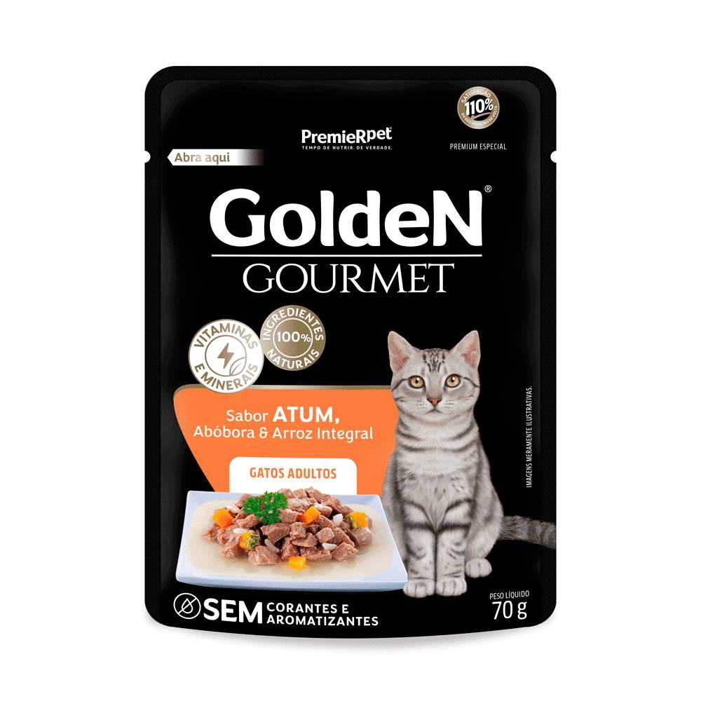 PremieRpet · Ração úmida para gatos golden gourmet sabor atum, abóbora & arroz integral (70 g)