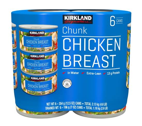 Kirkland Signature Canned Chicken Breast (6 x 12.5 oz)