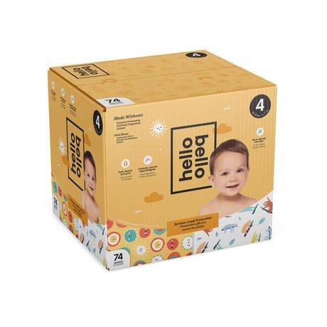Hello Bello Premium Quality Natural Diapers Club pack (74 units)