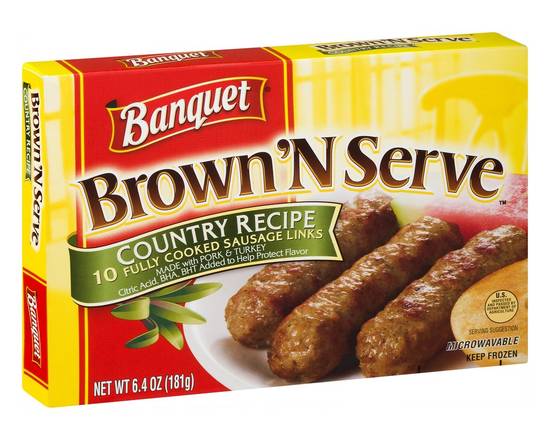 Banquet · Brown 'N Serve Country Recipe Sausage Links (10 links)