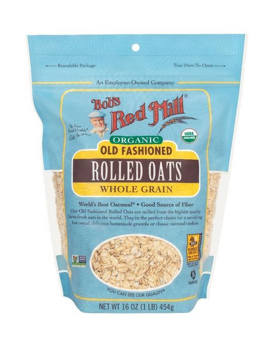 Bob's Red Mill Organic Old Fashioned Rolled Oats (454 g)