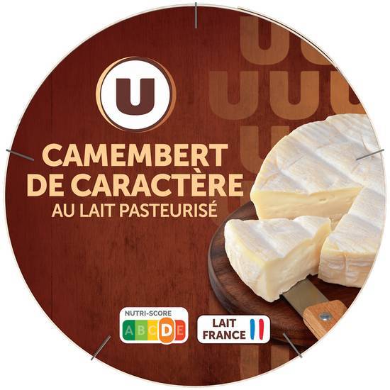 Les Produits U - Camembert de caractère au lait pasteurisé 21% mg
