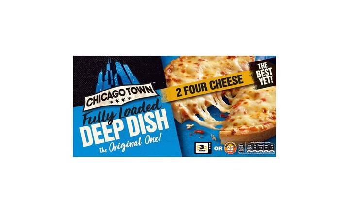 Chicago Town Fully Loaded Deep Dish Four Cheese Pizzas 2 x 148g (403378)