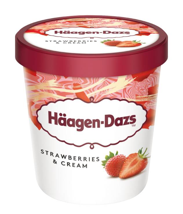 HaagenDazs哈根達斯 草莓品脫杯473ml毫升 x 1Bucket桶 <473ml毫升 x 1 x 1Bucket桶>