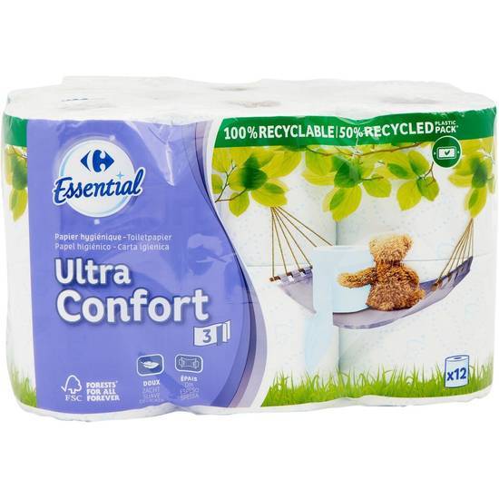 Carrefour - Papier toilette ultra confort
