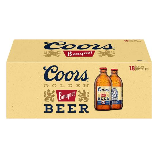 Coors Banquet Golden Beer (18 ct, 12 fl oz)