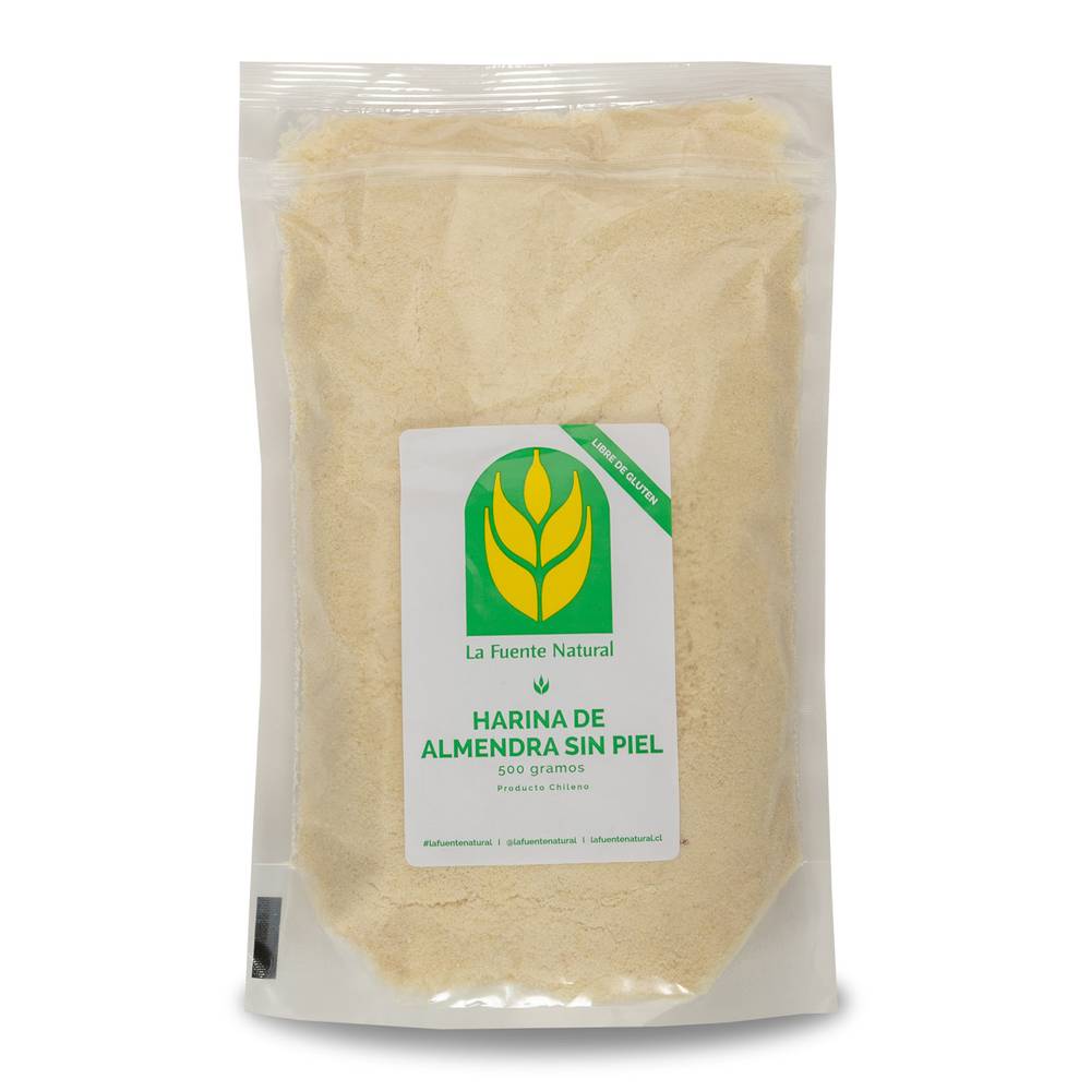 La fuente natural harina de almendras sin piel libre de gluten (500 g)