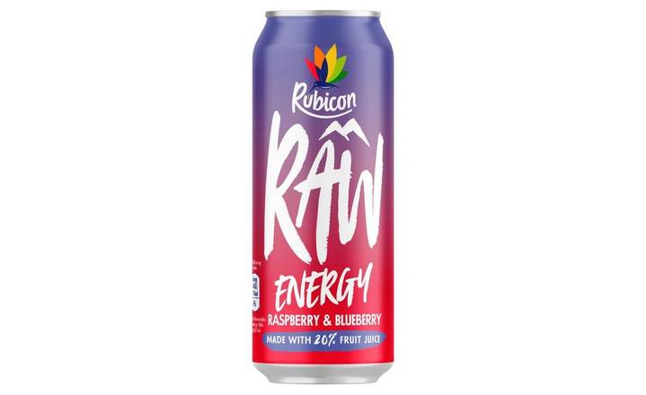 Rubicon Raw Energy Raspberry & Blueberry 500ml (401413)