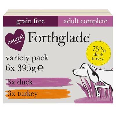 Forthglade Complete Grain Free Duck & Turkey Dog Food (6 pack)