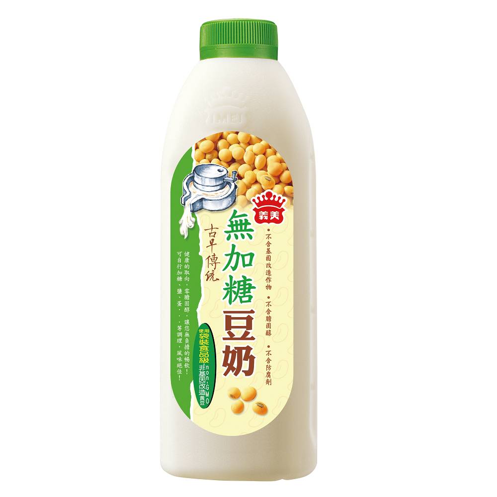 義美無加糖豆奶1000ml※因配送關係實際到貨效期約6-8天 <1000ml毫升 x 1 x 1Bottle瓶>