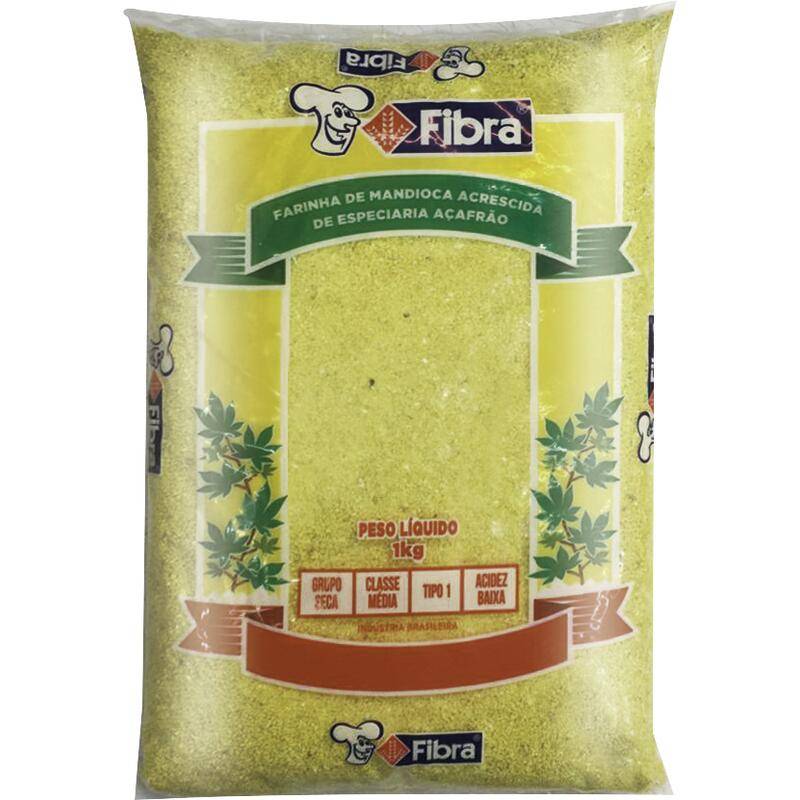 Fibra farinha de mandioca amarela (1kg)