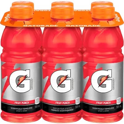 Gatorade perform boisson sportive désaltérante - perform thirst quenching sports drink (6 pièces, 591 ml) (punch aux fruits)