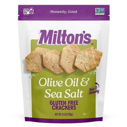 Milton's Gluten Free Olive Oil & Sea Salt Baked Crackers