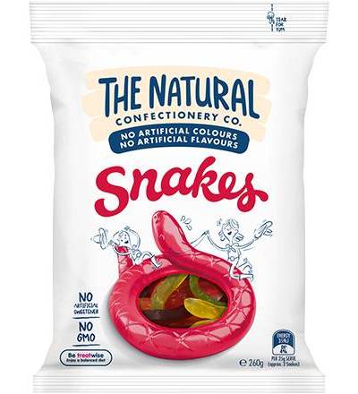 The Natural Confectionery Company party snakes bag 230g