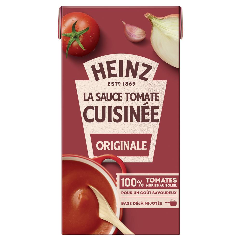 Heinz - Sauce tomate cuisinée à l'ail et à l'oignon (520g)