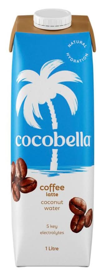 Cocobella Flavoured Coconut Water, Coffee Latte (1L)
