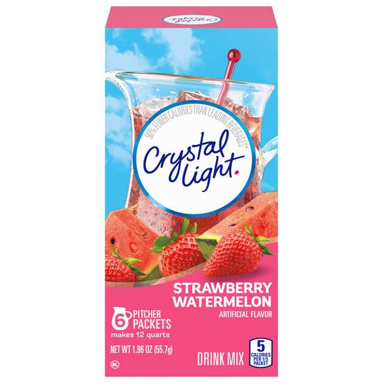 Crystal Light Pitcher Packets Drink Mix (6 ct, 1.96 oz) (strawberry-watermelon)