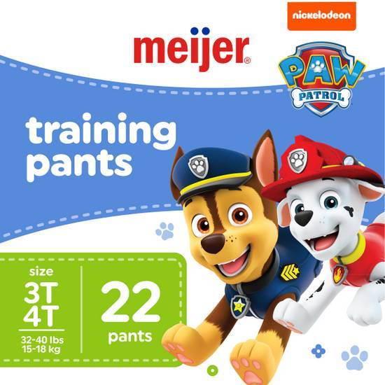 Meijer Training Pants Jumbo, Girl 2T/3T 25 ct