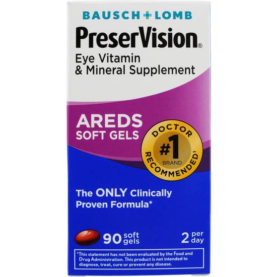 Preservision Bausch + Lomb Areds Soft Gels