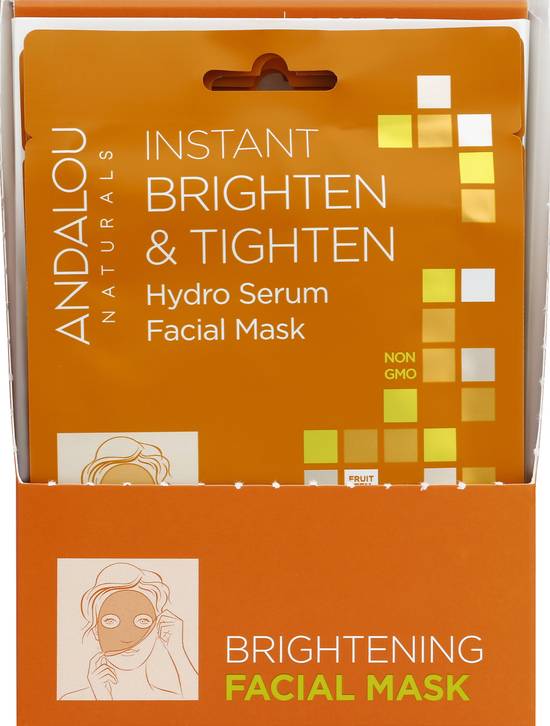 Andalou Naturals Instant Brighten & Tighten Facial Mask (6 ct)