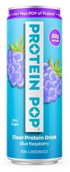 Protein Pop Clear Protein Drink, Blue Raspberry (12 fl oz)