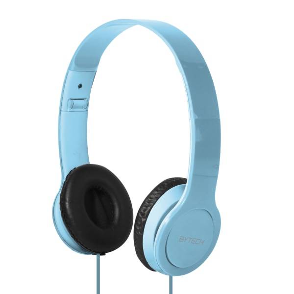 Bytech On-Ear Headphones, Blue Byauoh143bl