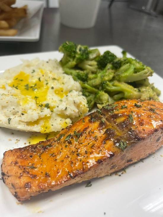 Blackened Salmon with Two Sides