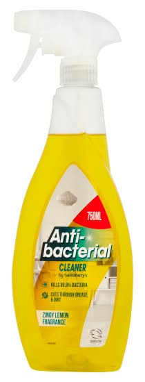 Sainsbury's Zingy Lemon, Anti-Bacterial Cleaner (750ml)