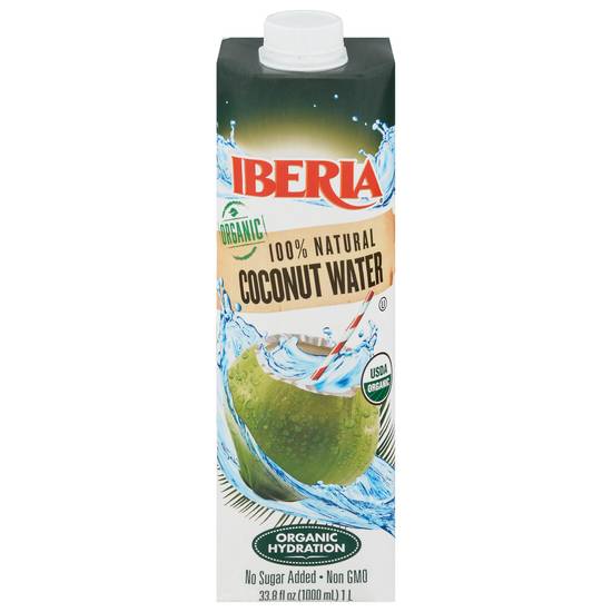 Iberia Organic 100% Natural Coconut Water (33.8 floz)