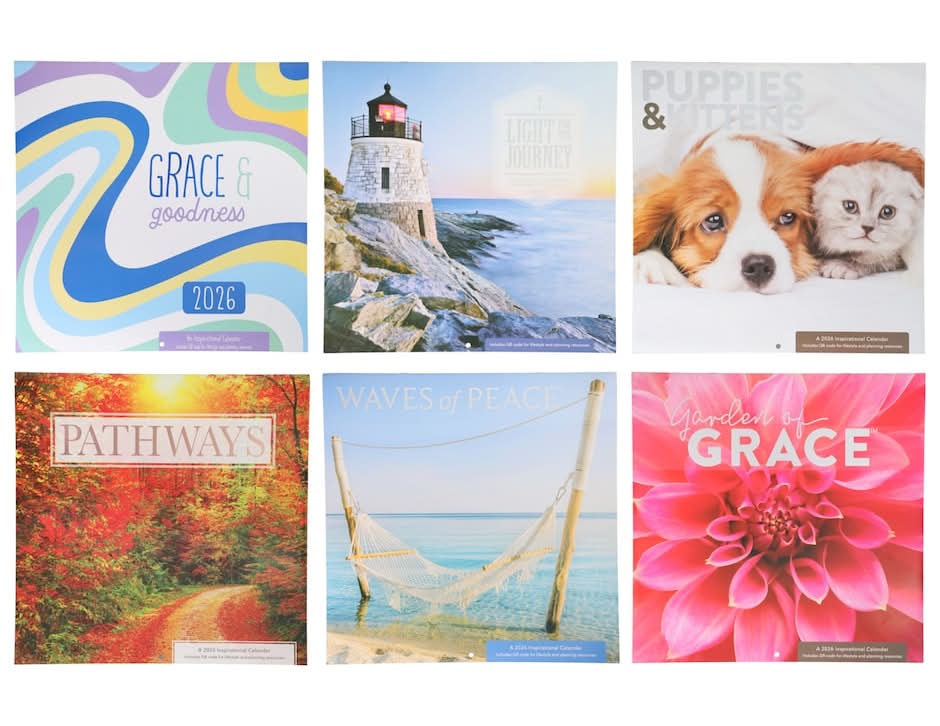 Joyfully Yours 2026 Inspirational Wall Calendar with QR Code, 1 ct.