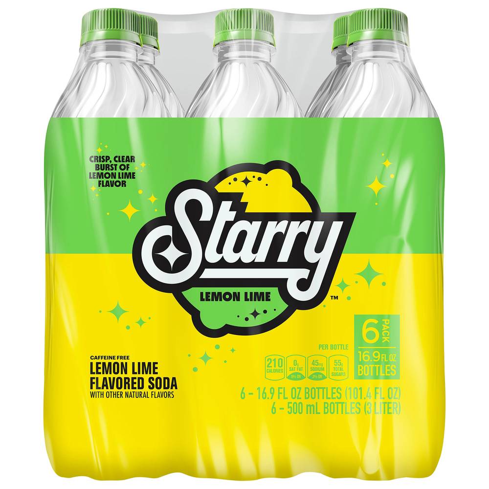 Starry Lemon Lime Soda (6 x 16.9 fl oz)