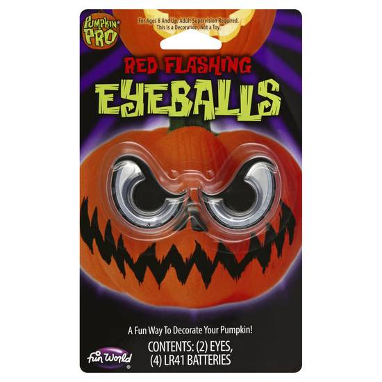 Fun World Red Flashing Eyeballs (1 kit)