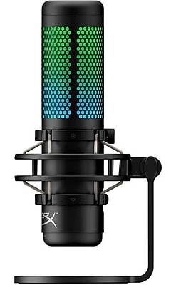 HP HyperX QuadCast S Wired Condenser Microphone, Black, Gray (4P5P7AA)