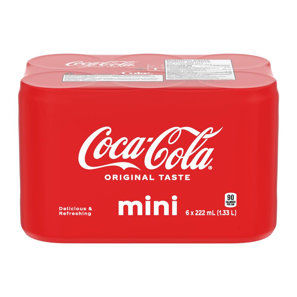 Coca-Cola Original Soft Drink (6 ct, 222 ml)