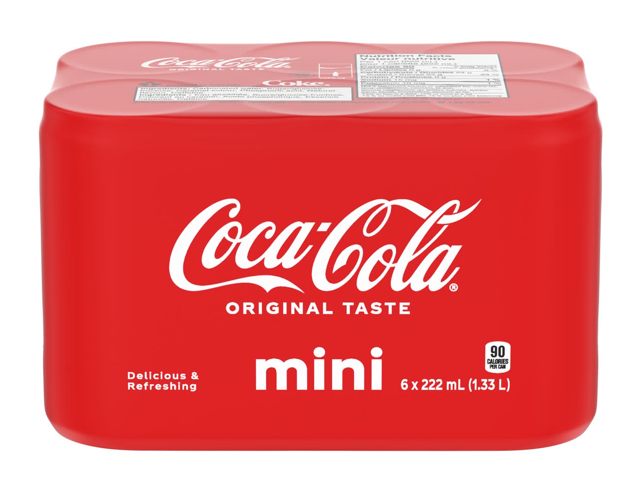 Coca-Cola Original Taste Mini Soda (6 x 222 ml)