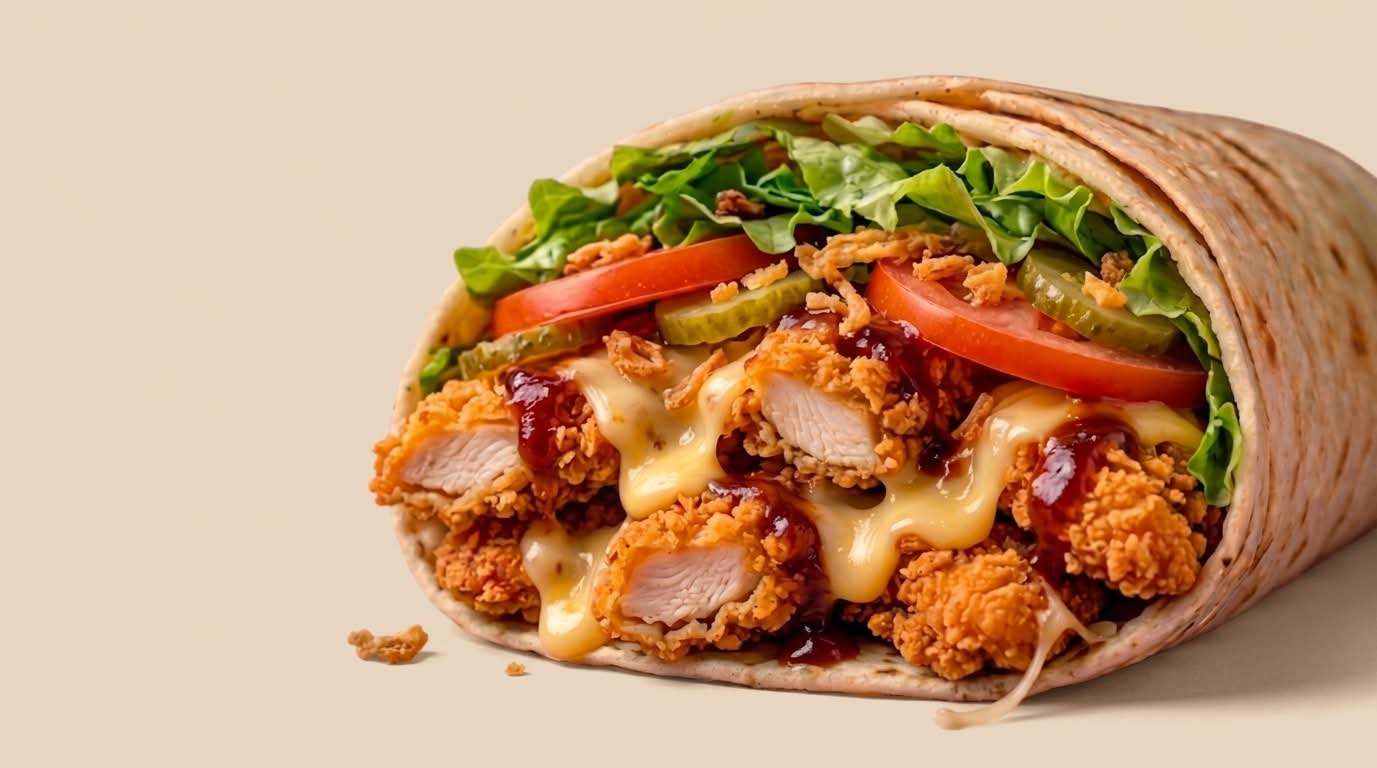 Crispy Tenders Wrap & Cheddar  🥗 🧀 seul