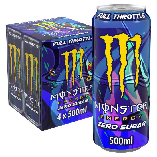 Monster Energy Lewis Hamilton Zero Sugar Energy Drink (4 x 500ml)