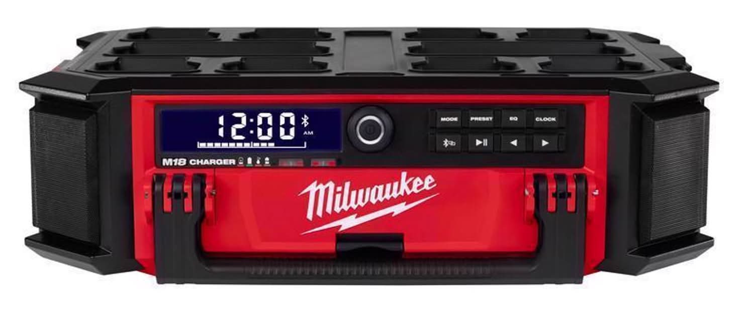 Milwaukee Packout Wireless Bluetooth Weather Resistant Radio + Charger
