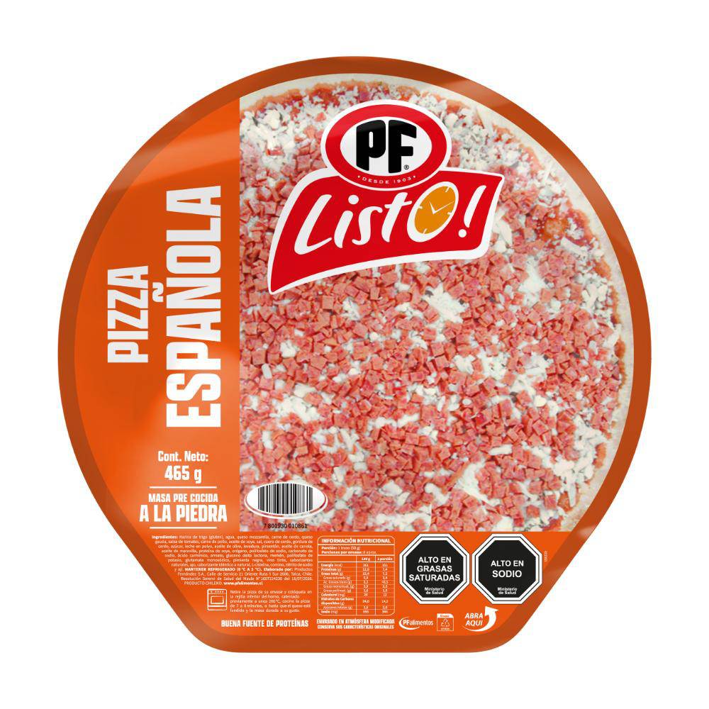 PF Listo · Pizza española (465 g)